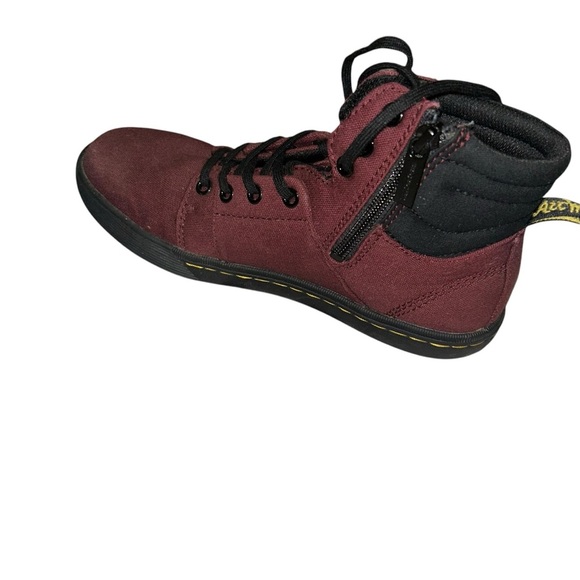 DR. MARTENS ROZARYA WOMEN'S CANVAS CASUAL BOOTS size 7 burgundy - Picture 1 of 6